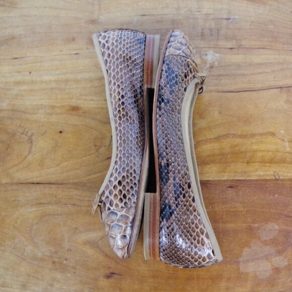 Giorgio's of Palm Beach Snakeskin Italian Made Flats Size 36 - Picture 4 of 10